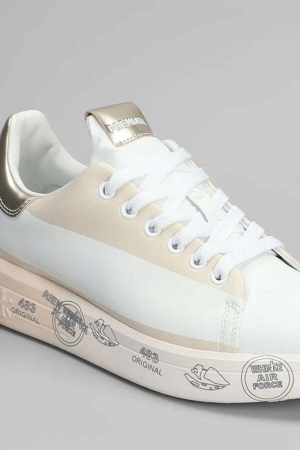 Belle Sneakers In White Leather - Image 5