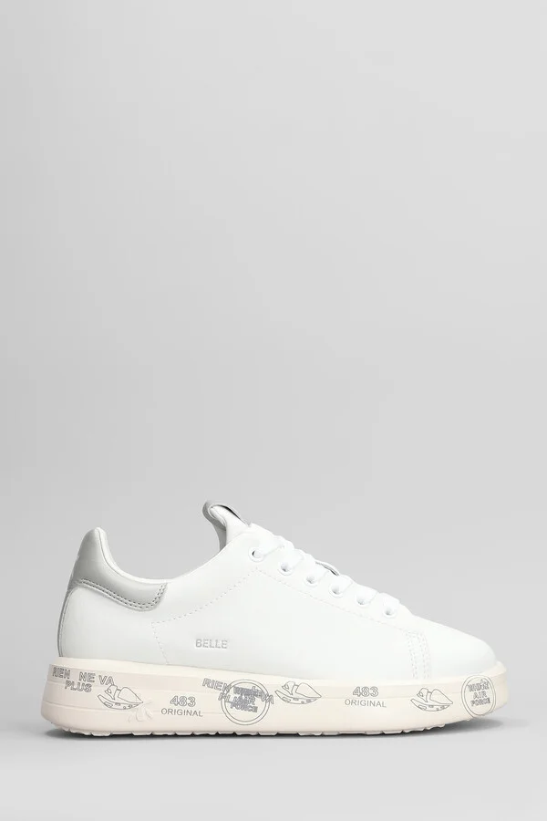 Belle Sneakers In White Leather