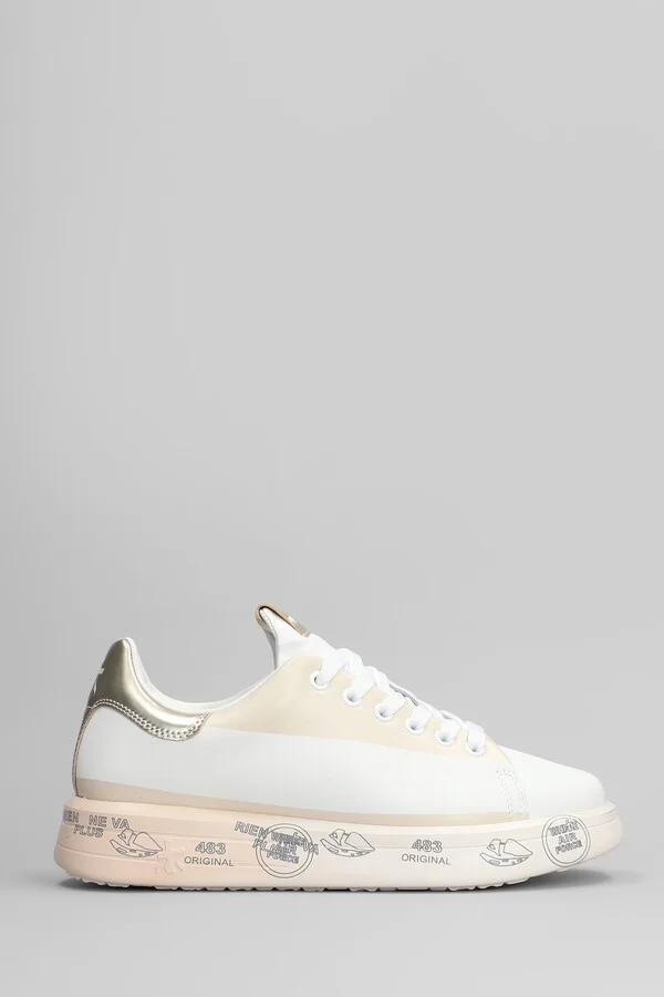 Belle Sneakers In White Leather