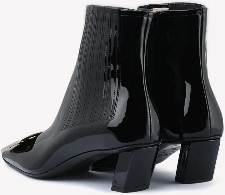 Belle Vivier 45 Chelsea Boots in Patent Leather - Image 3