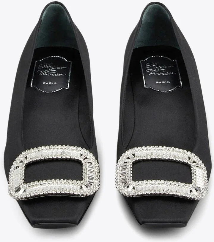 Belle Vivier 45 Crystal Buckle Pumps - Image 2