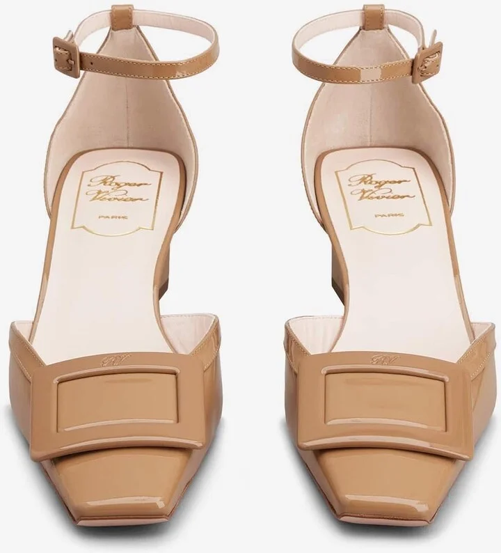 Belle Vivier 45 Lacquered Buckle Pumps in Patent Leather - Image 2