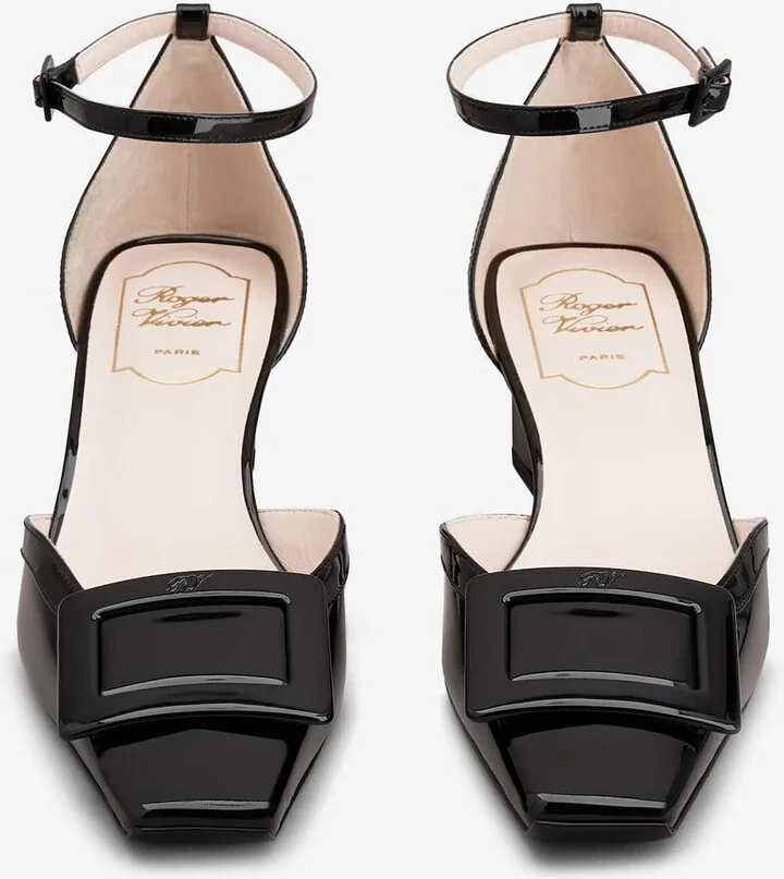 Belle Vivier 45 Lacquered Buckle Pumps in Patent Leather - Image 2