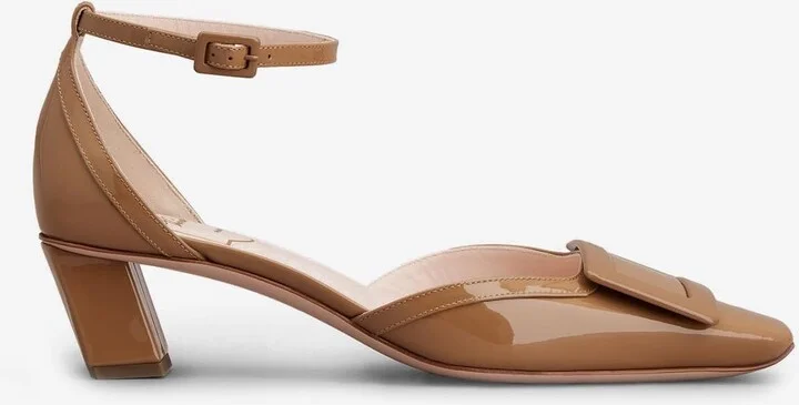 Belle Vivier 45 Lacquered Buckle Pumps in Patent Leather