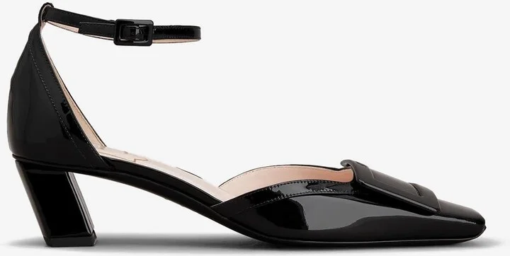 Belle Vivier 45 Lacquered Buckle Pumps in Patent Leather
