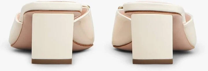 Belle Vivier 45 Metal Buckle Mules in Patent Leather - Image 3