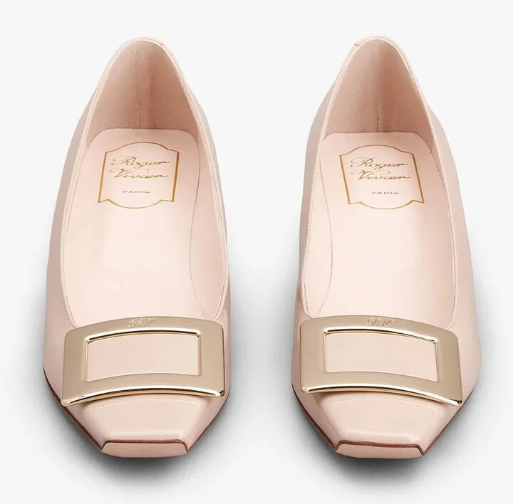 Belle Vivier 45 Metal Buckle Pumps in Patent Leather - Image 2