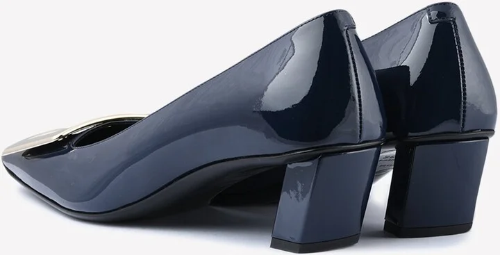 Belle Vivier 45 Metal Buckle Pumps in Patent Leather - Image 2