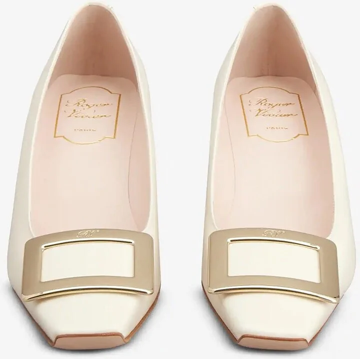 Belle Vivier 45 Metal Buckle Pumps in Patent Leather - Image 3