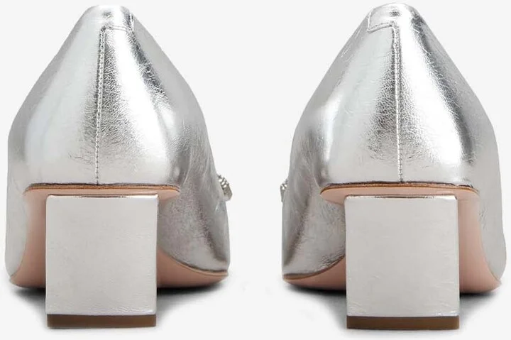 Belle Vivier 45 Metallic Leather Pumps - Image 2