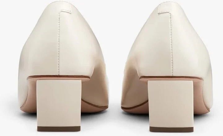 Belle Vivier 45 Mother-of-Pearl Buckle Pumps in Leather - Image 3