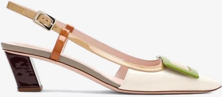 Belle Vivier 45 Patent Leather Slingback Pumps