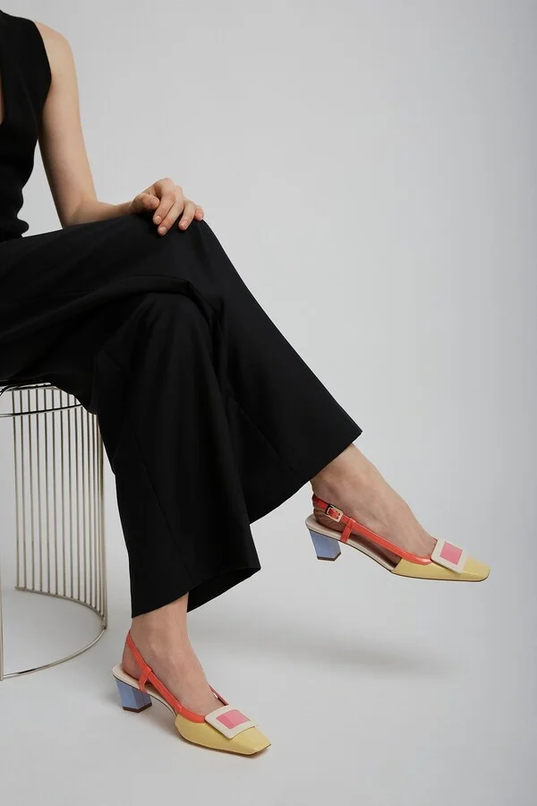 Belle Vivier 45 patent slingback pumps - Image 2