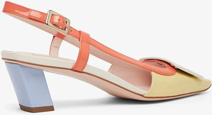 Belle Vivier 45 patent slingback pumps - Image 3