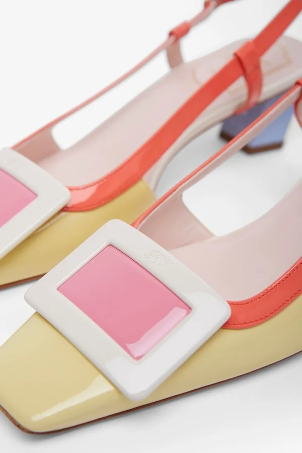 Belle Vivier 45 patent slingback pumps - Image 4