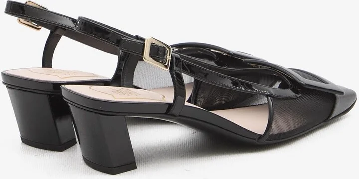 Belle Vivier 45 Slingback Mesh Pumps - Image 2