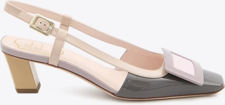 Belle Vivier 45 Slingback Pumps in Patent Leather