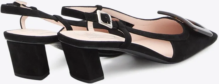 Belle Vivier 45 Slingback Pumps in Suede - Image 2