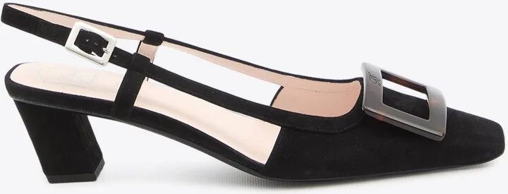 Belle Vivier 45 Slingback Pumps in Suede