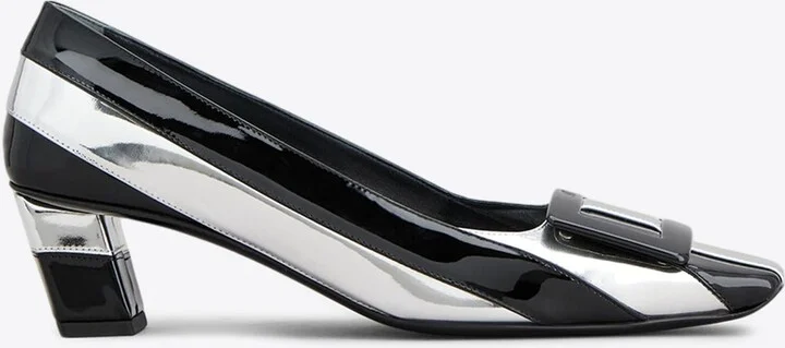 Belle Vivier 45 Striped Pumps