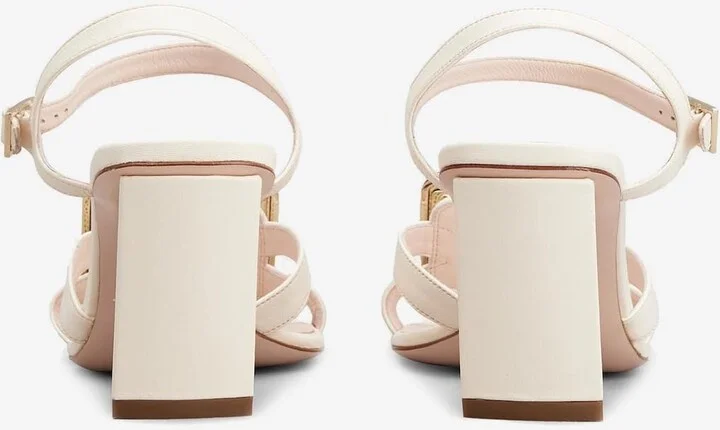 Belle Vivier 75 Metal Buckle Sandals in Nappa Leather - Image 3