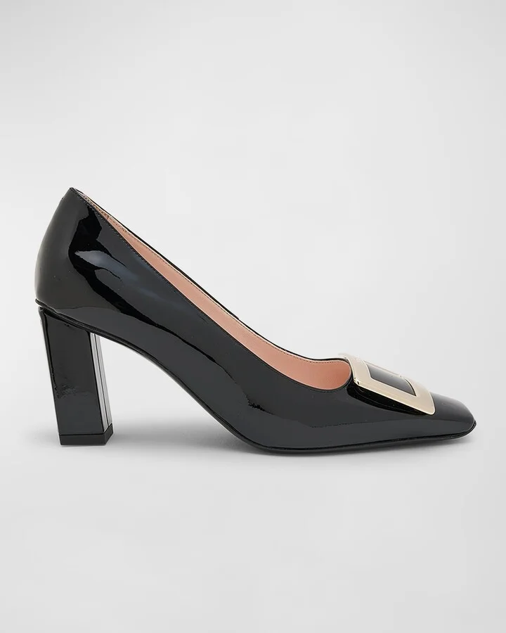 Belle Vivier 75mm Buckle Pumps
