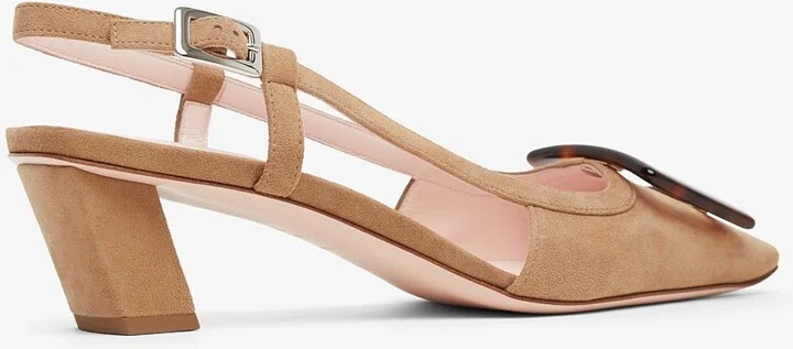 Belle Vivier beige turtle sling backs - Image 3