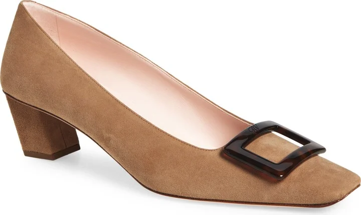 Belle Vivier Block Heel Pump