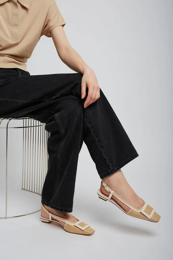 Belle Vivier braided slingback flats - Image 2