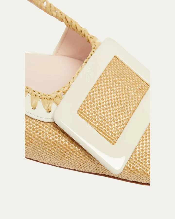 Belle Vivier Buckle Slingback Pumps - Image 4