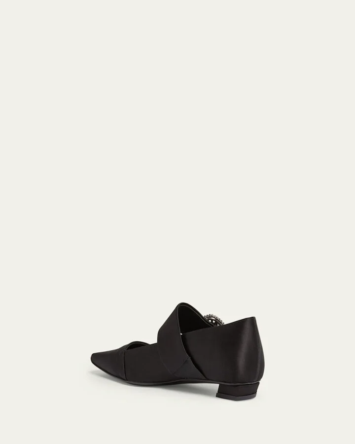 Belle Vivier Satin Mary Jane Pumps - Image 2