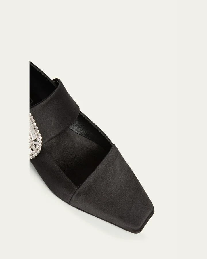 Belle Vivier Satin Mary Jane Pumps - Image 3