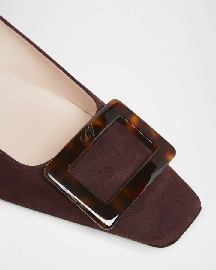 Belle Vivier Turtle Suede Pumps - Image 2