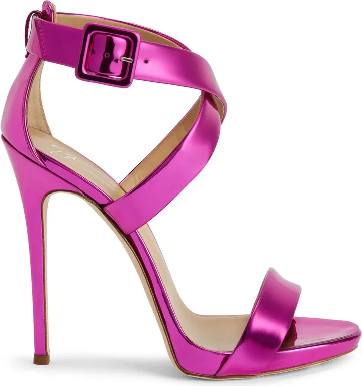 Bellis 120mm leather sandals