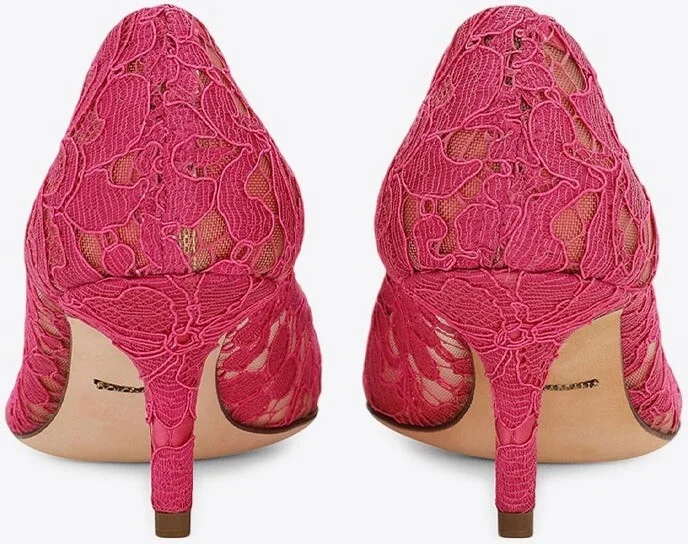 Bellucci 60 Brooch Lace Pumps - Image 2