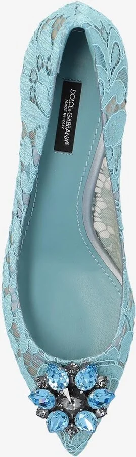 Bellucci 60 Crystal Embellished Lace Pumps - Image 3