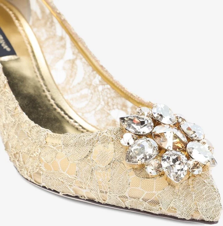 Bellucci 60 Crystal-Embellished Lace Pumps - Image 3