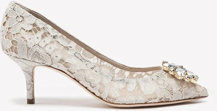 Bellucci 60 Crystal-Embellished Pumps in Taormina Lace