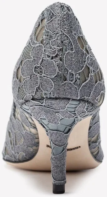 Bellucci 60 Lace Pumps with Brooch Detail - Image 2