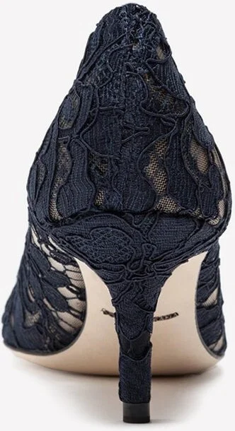 Bellucci 60 Lace Pumps with Brooch Detail - Image 2