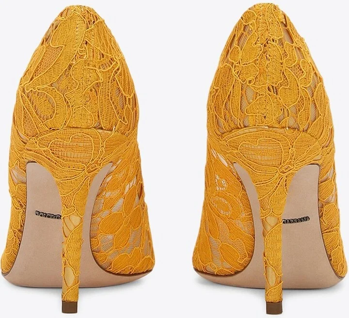 Bellucci 90 Brooch Lace Pumps - Image 2