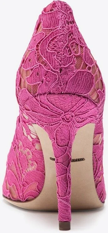 Bellucci 90 Brooch Lace Pumps - Image 2