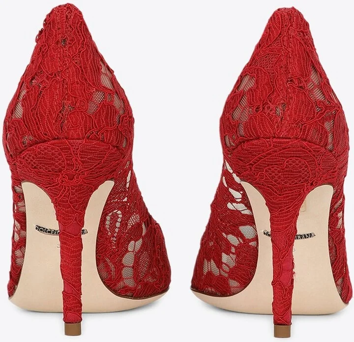 Bellucci 90 Brooch Lace Pumps - Image 2