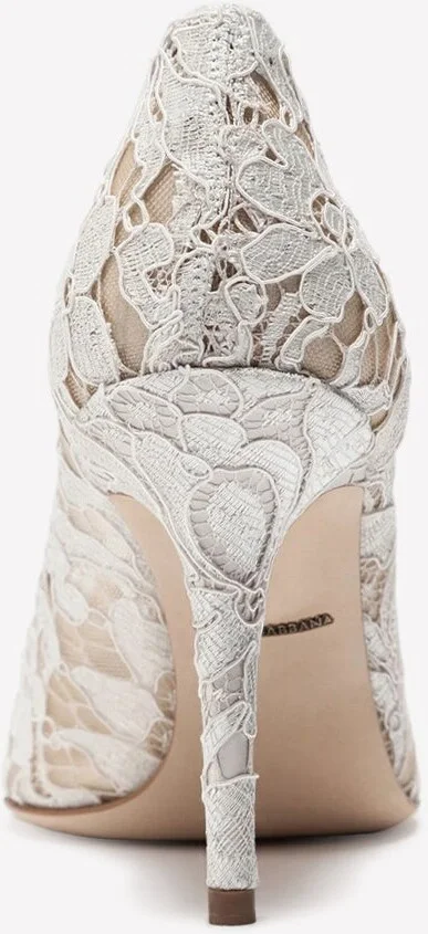 Bellucci 90 Crystal-Embellished Pumps in Taormina Lace - Image 2
