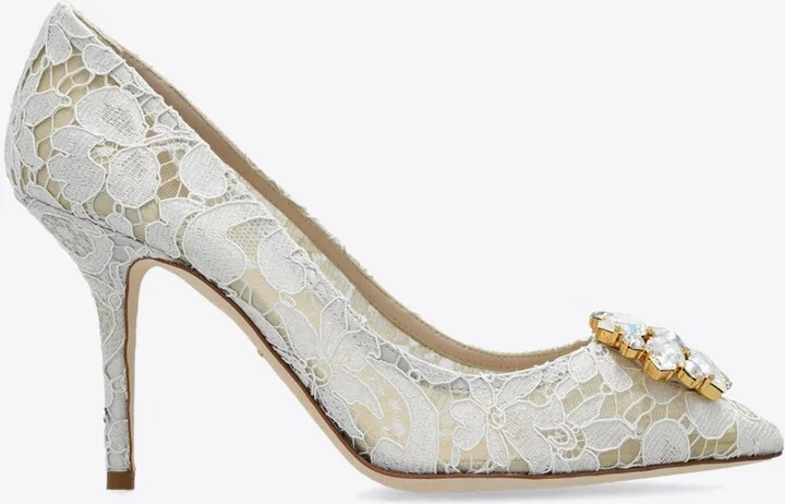 Bellucci 90 Taormina Lace Pumps