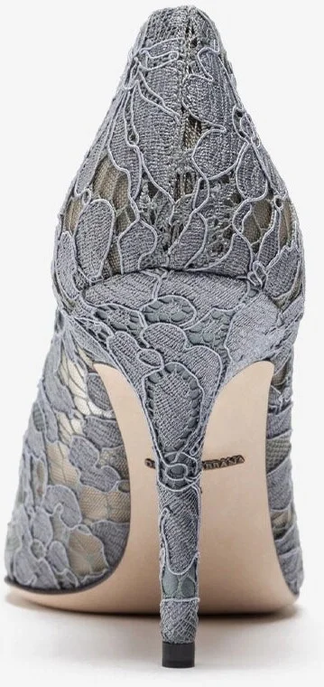 Bellucci 90 Taormina Lace Pumps with Crystal Detail - Image 2