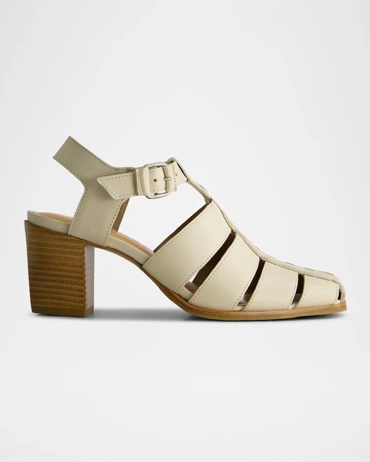 Belmont Leather Heeled Fisherman Sandals