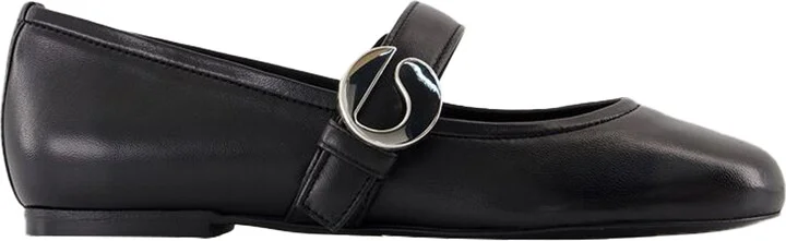 Belt ballerinas - Coperni - Leather - Black