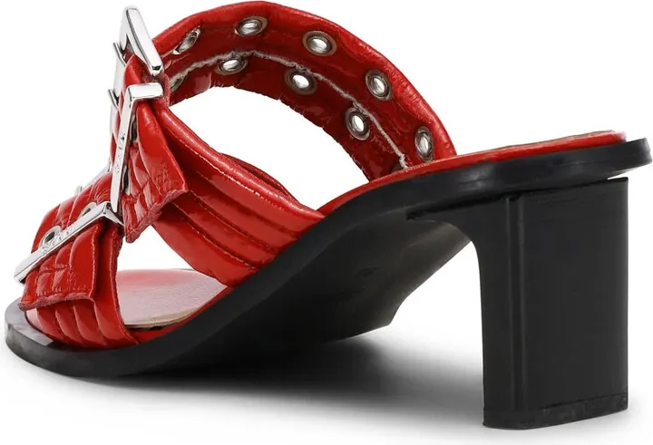 Belted Buckled Mules - Image 3
