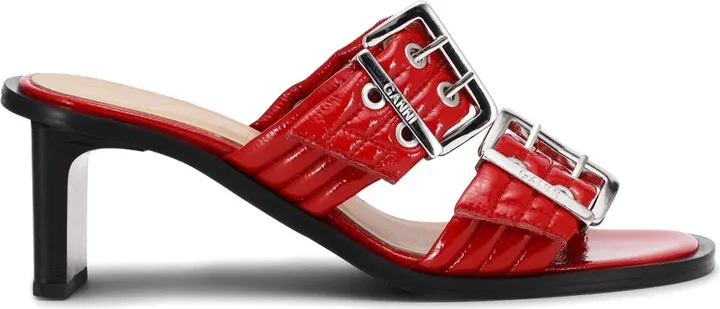 Belted Buckled Mules